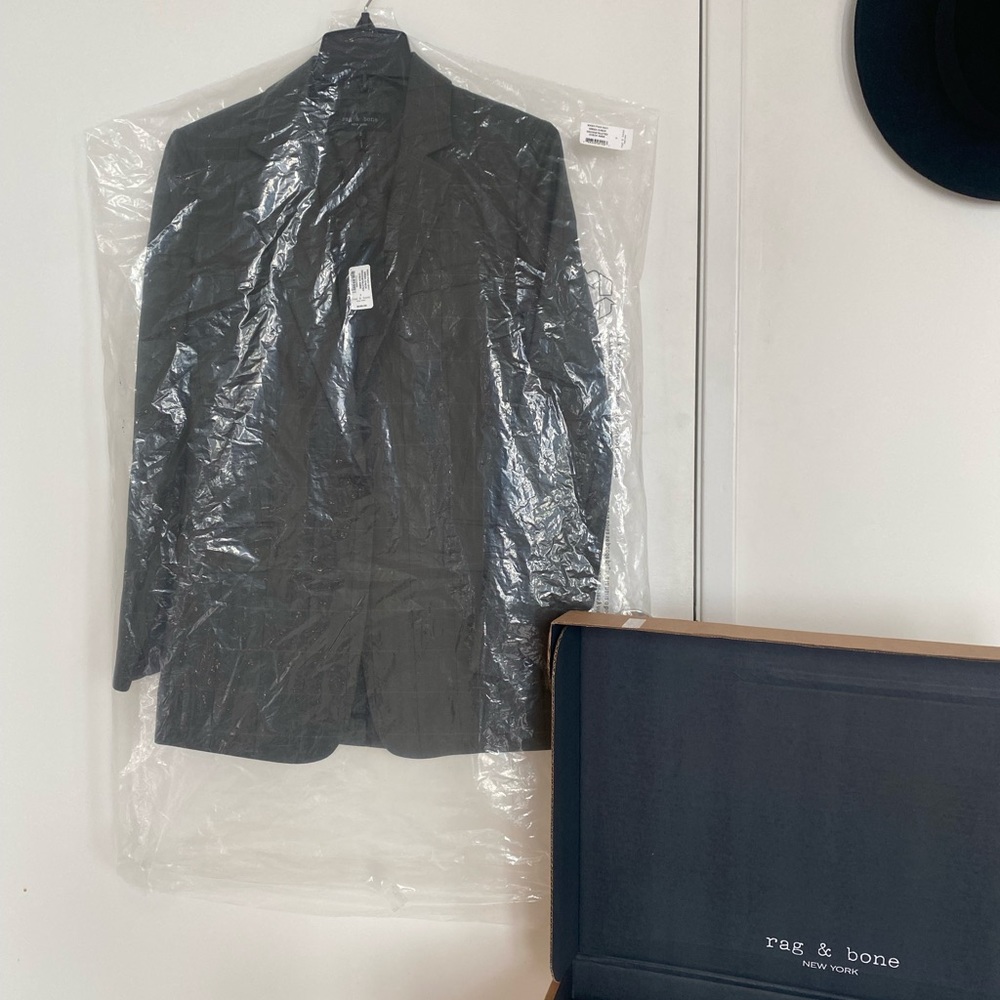 BRAND NEW: Rag & Bone Ames deconstructed check blazer - Picture 4 of 15